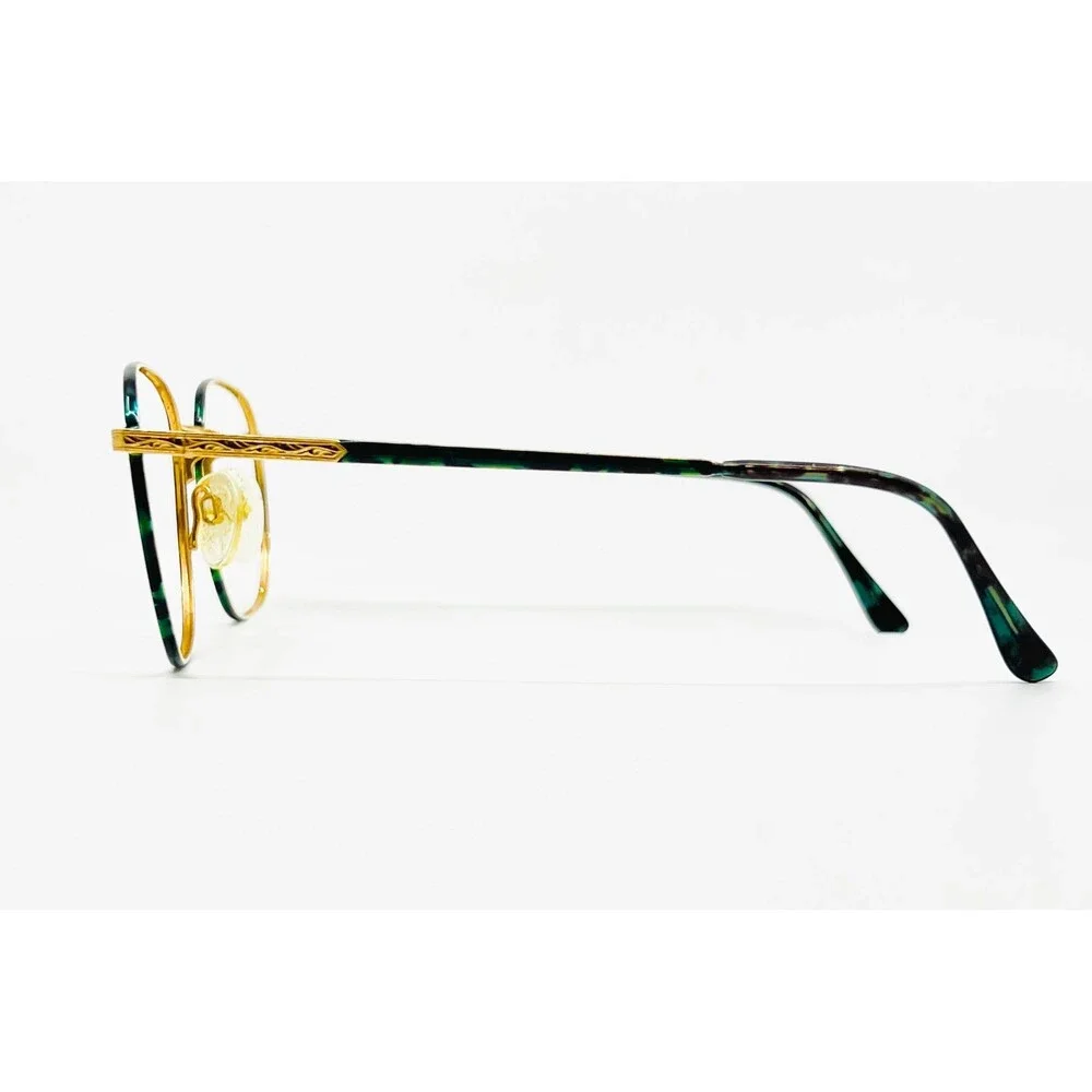 Marchon Eyeglass Frames Mens Gold Green Thesis Hunter GEP 53-19-140